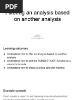 Alma Analytics Filtering Analysis Based On Another Analysis 072016