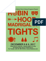 Robin Hood Madrigal in Tights Poster 2017