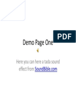 Power Point Sound Demo 2