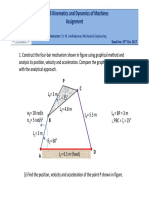 ME 303 Kinematics and Dynamics of Machines Assignment