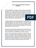 Herramienta Del Justo A Tiempo Que Disminuye El Tiempo de Preparación