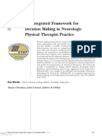 Ptj1681 An Integrated Framework For Decision Making in Neurologic Physical Therapist Practice