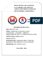 Informe Aforos