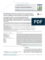 Microbiological Detection of Bacteria in Animal Products 2015 Preventive Vet