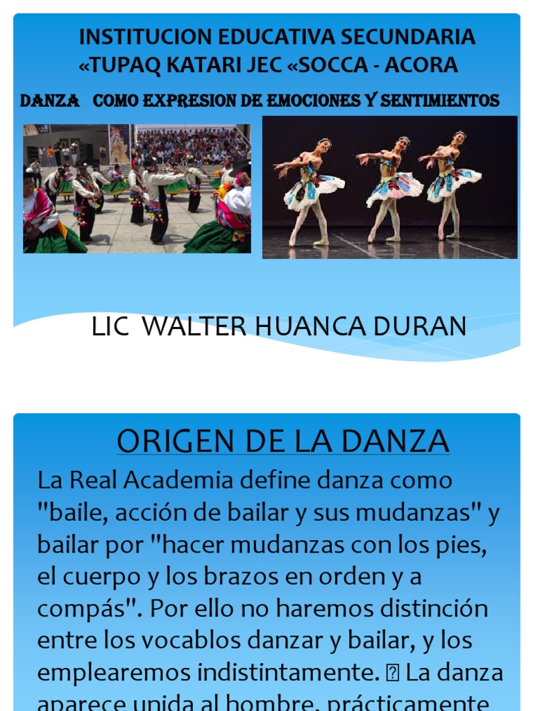 Concepto de Danza Danzas Ritmo