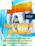 Entrepreneurship Dalam Praktek Mandiri Keperawatan