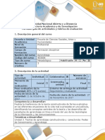 Guía de Actividades y Rubrica de Evaluación – Fase 3 - Teoria Constructivista y Conectivista de Aprendizaje