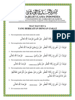 Niat Dan Doa Zakat