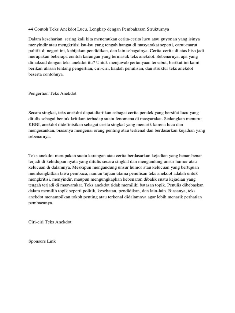 Gambar Contoh Teks Cerita Lucu Dan Strukturnya Gambar Kartun Gambar Contoh Teks Cerita Lucu Dan Strukturnya Gambar Kartun