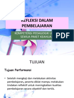 Refleksi Dalam Pembelajaran (Modul KK J Pedagogik)