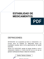 Estabilidad de Medicamentos