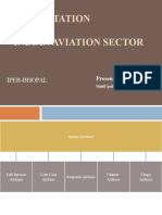 Presentation ON Indian Aviation Sector: Iper-Bhopal