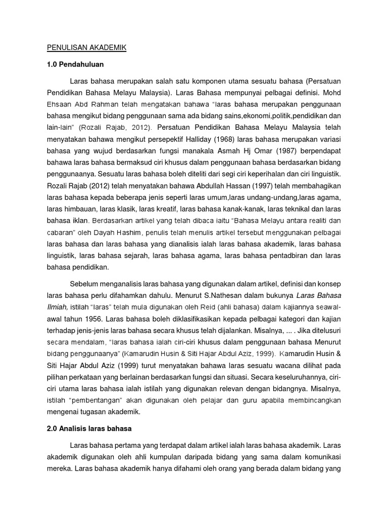 Laras Bahasa Pertama Yang Terdapat Dalam Artikel Ialah  Laras Bahasa Pertama Yang Terdapat Dalam Artikel Ialah