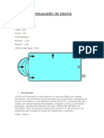 Presupuesto para La Implementacion de Una Piscina