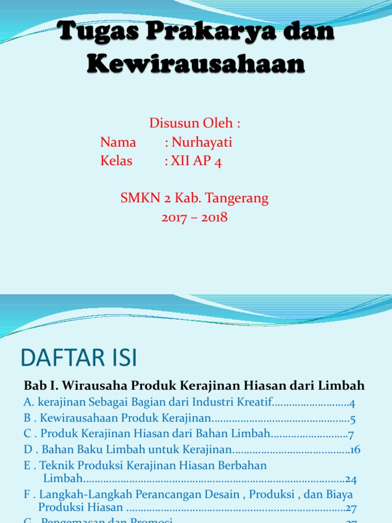 Contoh Bahan Baku Limbah  Untuk Kerajinan  Barisan Contoh