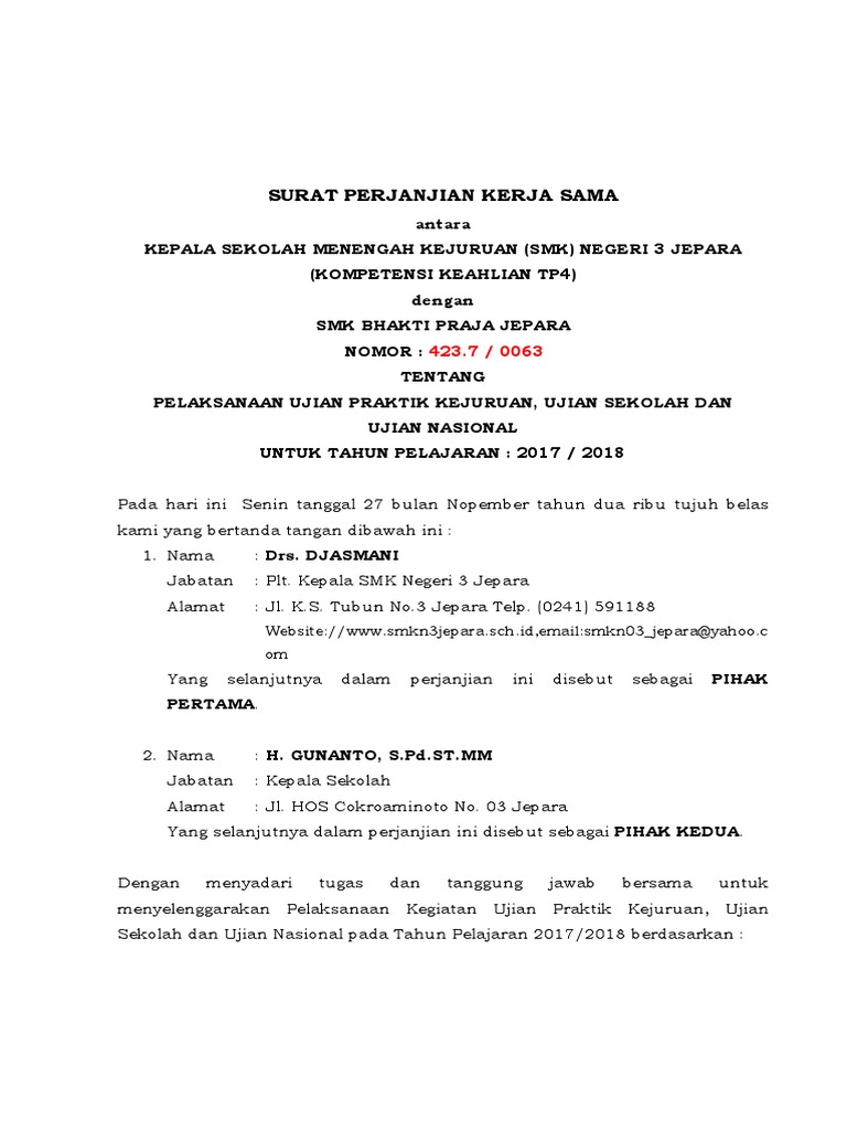 Contoh Surat Plt Kepala Sekolah - Aneka Macam Contoh