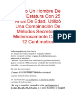 Como Un Hombre de Baja Estatura Con 25 Años de Edad