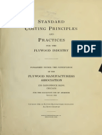 Standard Costing Principle and Practice For Plywood Industry