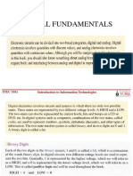 Digital Fundamentals: ITEC 1011 Introduction To Information Technologies