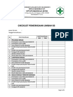 Checklist Limbah B3