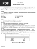 Boiling Point Determination Experiment | PDF