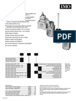 Standard Heavy Duty Limit Switches FD/FP/FL: Options and Ordering Codes