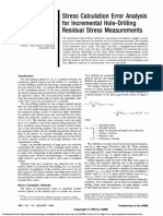 Stress Calculation Error Analysis For Incremental Hole-Drilling Residual Stress Measurements