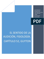 El sentido de la audición: fisiología de la conducción y percepción del sonido