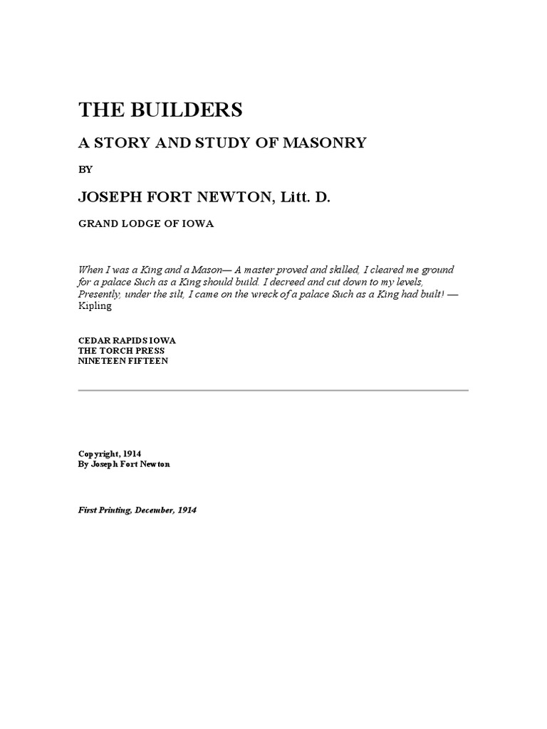 The Builders Pdf Freemasonry Deities