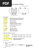 Design of Coping Beam (Portal) : A. Basic Data