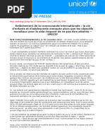 Journée Mondiale de Lutte Contre Le Sida 2017- Press Release_ FINAL FR