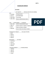 Unit 1 Vocabulary Exercise: 1. Choose The Correct Answer