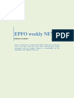 EPFO Weekly NEWS - 6th To 12th August