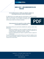 FAQs Noviembre 2017 - Recubrimientos Teflón