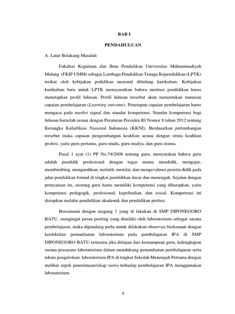Laporan Observasi Lab