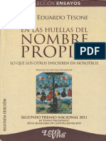 En Las Huellas Del Nombre Propio [Juan Eduardo Tesone]