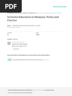 Inclusive Education in Malaysia Policy and Practic