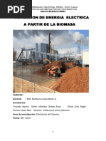 Generacion de Eenergia Electrica Apartir de La Biomasa