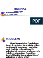 Conditionnal Probability: Baye'S Theorem