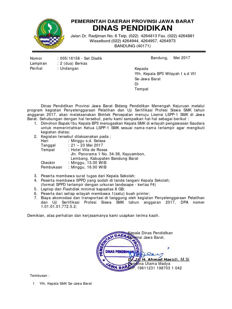 Undangan Peserta Percepatan Lisensi Lspp 1