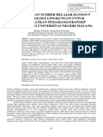 Pemanfaatan Sumber Belajar Handout Bioteknologi Lingkungan Untuk Meningkatkan Pemahamankonsep Mahasiswa S1 Universitas Negeri Malang