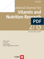 Vitamin and Nutrition Research: International Journal For