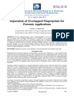 Separation of Overlapped Fingerprints For Forensic Applications