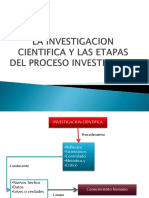 La Investigacion Cientifica y Las Etapas Del Proceso