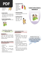 Leaflet Depan Tanda Bahaya Kehamilan Trimester 3 | PDF