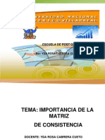 Unfv - La Matriz de Consistencia