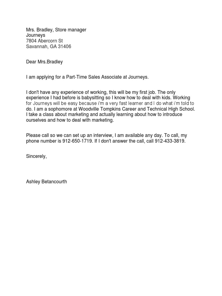 Cover Letter and Resume | PDF