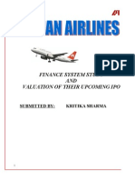 Indian Airlines - Finance System Study and Valuation of Thei