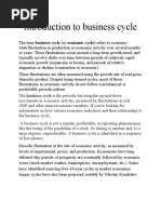 Introduction to Business Cycle