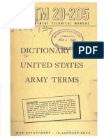 TM20-205 Dictinary of Army Terms 1944